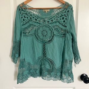 Teal Blouse